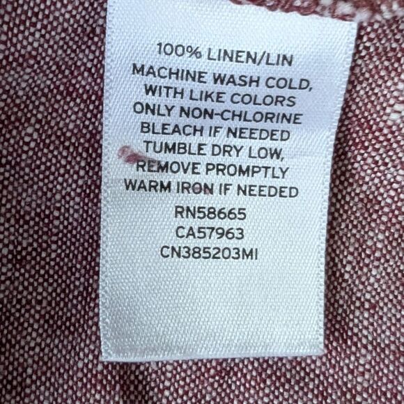 Nordstrom CASLON 100% LINEN Cinch Waist Utility Summer Jacket Size Xl - Picture 9 of 13